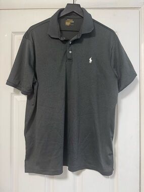 Polo by Ralph Lauren Men's Charcoal Gray Short-Sleeve Polo